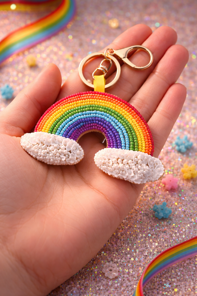 RAINBOW CHAM KEYCHAIN – vintageformentera